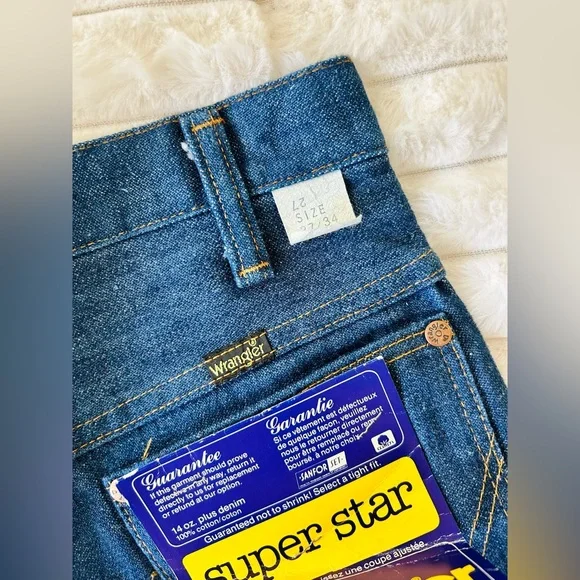 **SOLD** VINTAGE 70s Deadstock Wrangler Super Star Flare Jeans - Picture 4 of 11